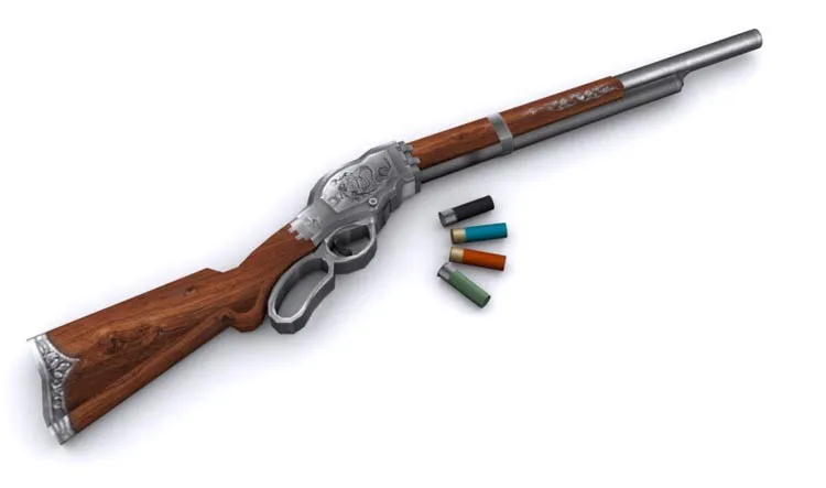 3D бумажная модель ружья дробовик M1887 ручной работы DIY Оружие Игрушка для косплея
