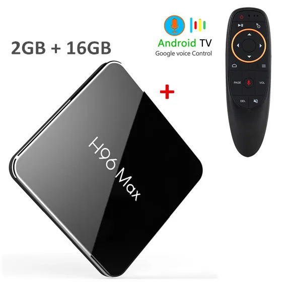 2GB16GBvoice H96 MAX X2 Android 9,0 4 Гб ram 32 Гб 64 Гб Amlogic S905X2 LPDDR4 Smart tv Box 2,4G 5G Wifi H.265 4K USB3.0 Google Голосовое управление - Цвет: 2GB16GBvoice