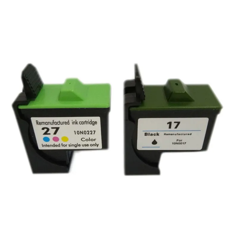 Восстановленный чернильный картридж 10N0017 10N0227 Inkjet #17 #27 для принтера Lexmark 17 27 LM17 LM27