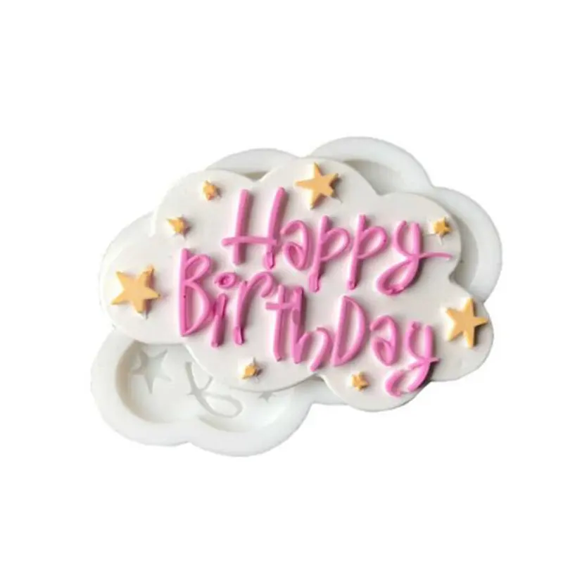 Популярные с днем рождения помадка кекс украшения формы торт Силиконовая форма