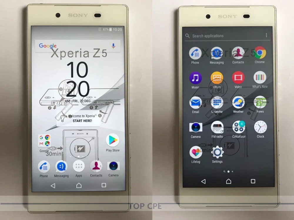 sony Xperia Z5 E6653 rom 32 Гб ram 3G GSM WCDMA 4G LTE 23 Мп Android Восьмиядерный 5,2 дюймов разблокированный мобильный телефон Smartsphone