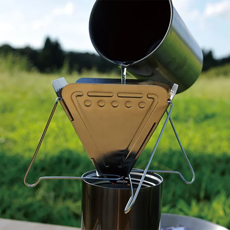 Кемпинг кофейник с воронкой открытый портативный складной капельная Кофеварка