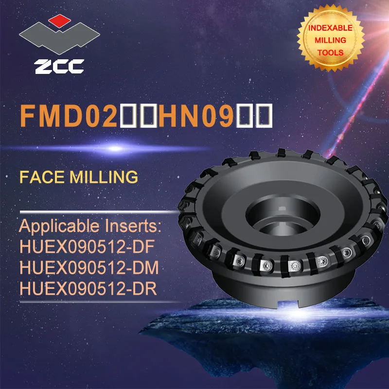 

ZCC.CT original face milling cutters FMD02-HN09 high performance CNC lathe tools indexable milling tools face milling tools