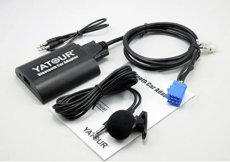 Yatour БТА Bluetooth адаптер A2DP Hands free phone call A2DP потокового воспроизведения музыки адаптер для Renault Siemens VDO Dayton 8-pin Aux