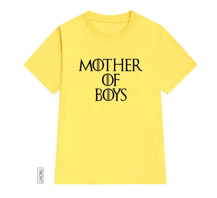 Футболка для матери мальчиков и женщин хлопковая повседневная забавная футболка