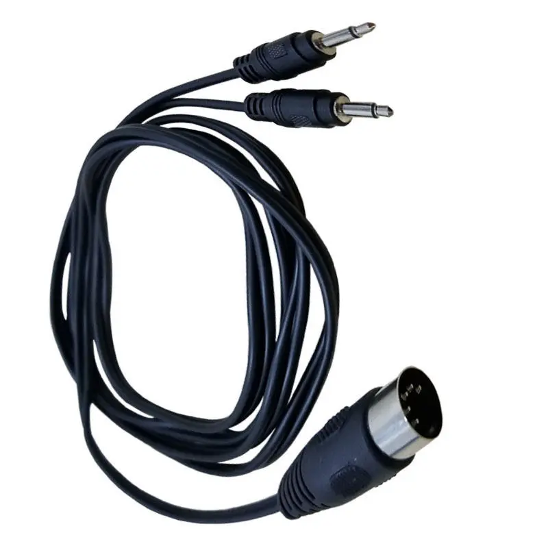 5 контактный кабель адаптер MIDI Din папа 2x3 мм моно аудио черный 1 м|adapter cable|din pinadapter cord
