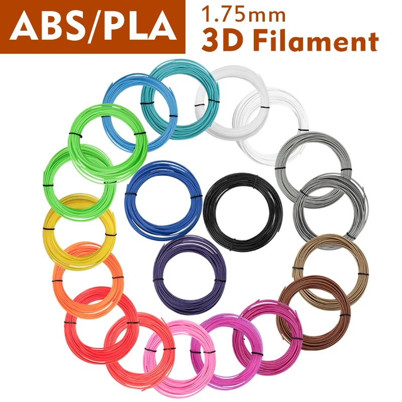 Нить ABS/PLA для 3d ручки 5 метров 100 шт. 1 75 мм|pla filament|1.75mm absabs 1.75mm |