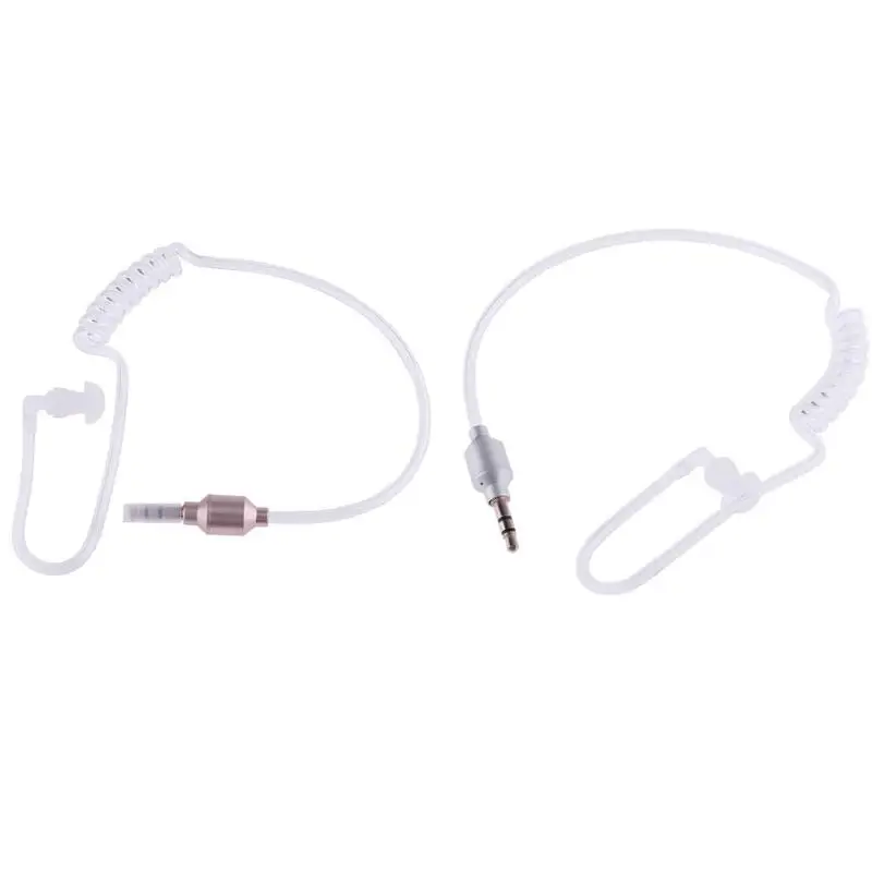 Monaural 3 5 мм наушники Air Tube In Ear антирадиационные стерео гарнитура для беспроводного