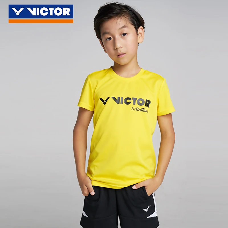 Детская дышащая рубашка для бадминтона Victor трикотажные поглощающие Пот