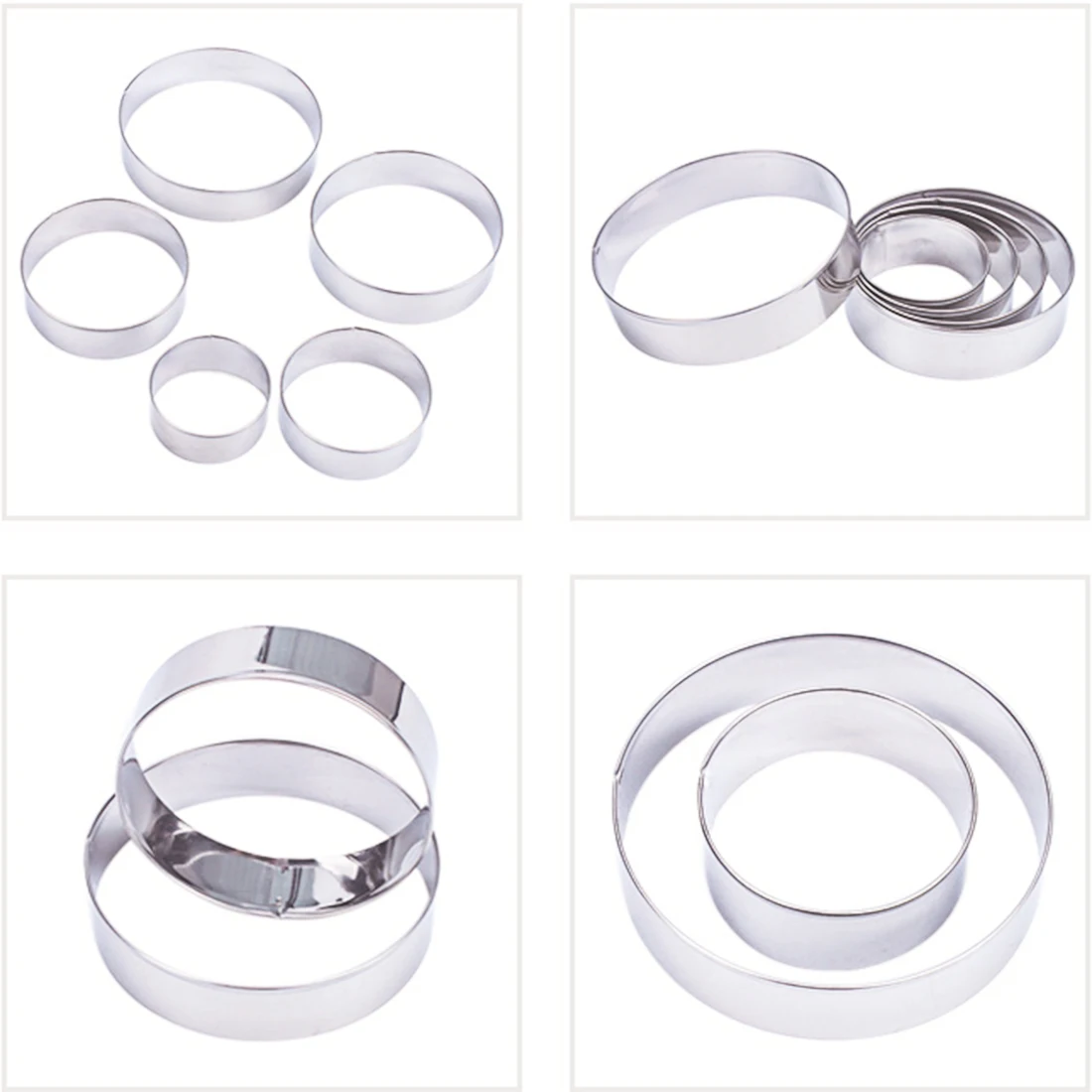 5 шт./компл. Круглый Круг из нержавеющей стали резак для печенья инструменты