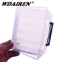 10 compartments double side fishing lure box with air hole for shrimp bait hard lures storage multi function protable tackle box