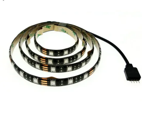 USB 5 В RGB Светодиодные ленты 5050 cri90 LED Клейкие света 10 мм для ТВ Задний план