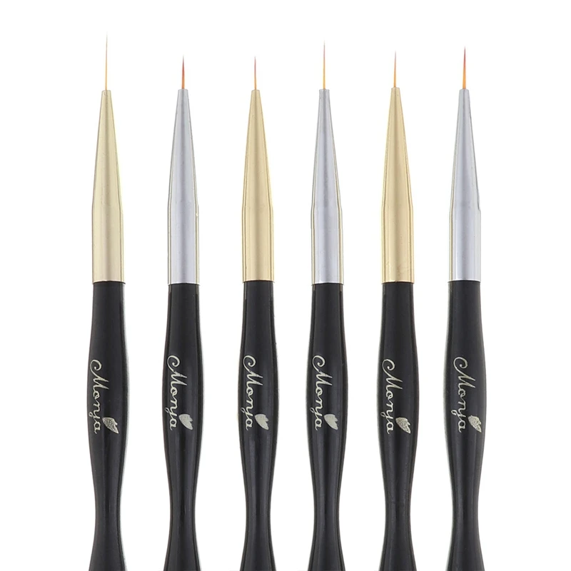 Monja 6 шт. двухсторонний полимерный УФ гель для дизайна ногтей наращивание