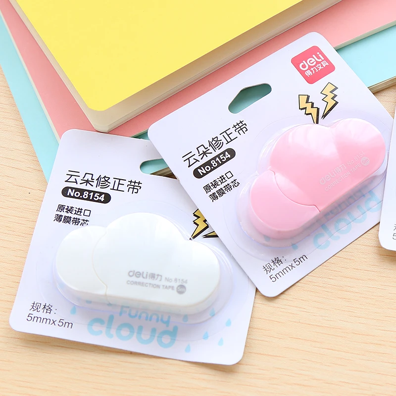 5 мм X м Deli милый Kawaii Cloud мини маленькая Корректирующая лента корейские милые
