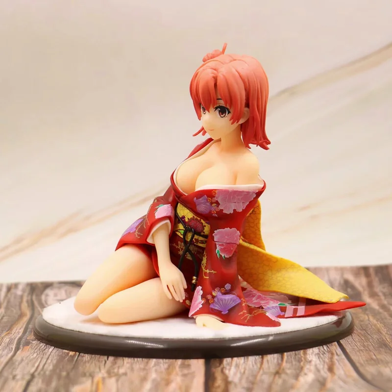 

Anime My Teen Romantic Comedy Snafu Yuigahama Yui Kimono Ver PVC Action Figure Collectible Model doll toy 13cm