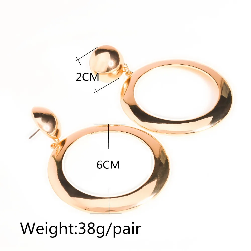 Большие серьги кольца золотого цвета для женщин обручи orecchini cerchio boucles d'oreille