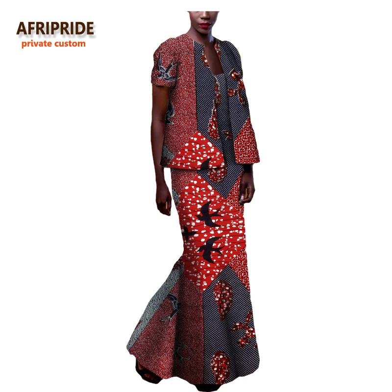 Afripride/осенний костюм в африканском стиле для женщин индивидуальный топ с