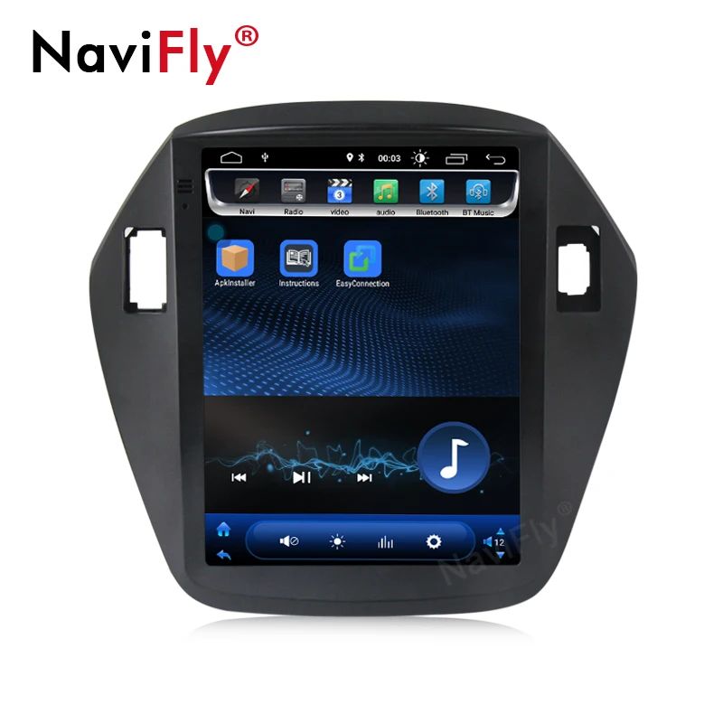 Navifly вертикальный экран Android8.1 2G Оперативная память 16G Встроенная Car Audio gps