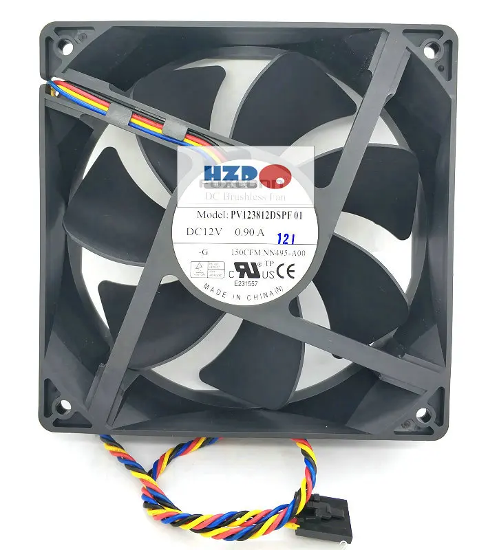 Новый оригинальный 4 проводной охлаждающий вентилятор PV123812DSPF 01 12038 12 в 120 А 120*38 мм
