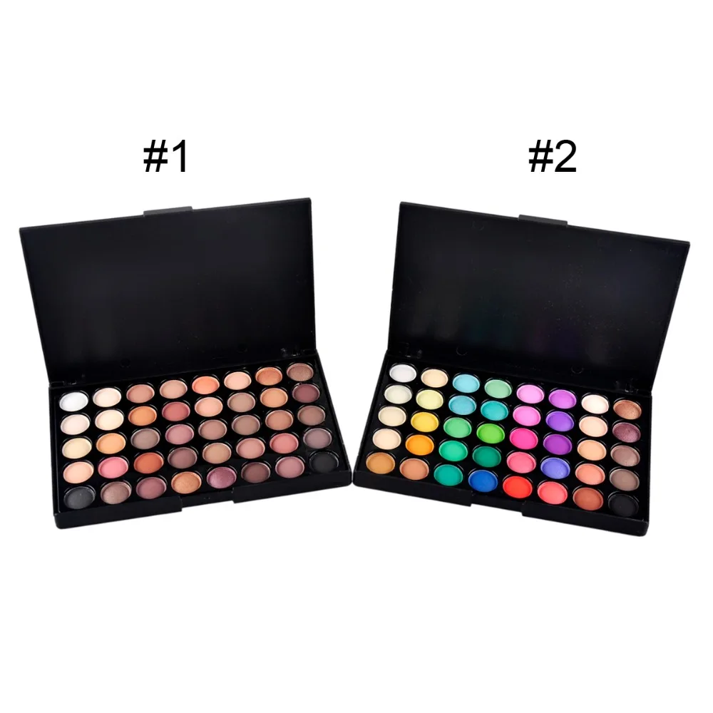 40 Colors Matte Pigment Eyeshadow Palette Cosmetic Makeup Set Eye Shadow + Brush |
