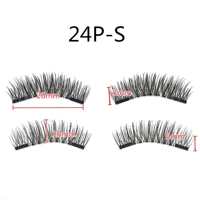 3D накладные ресницы на магнитах с 2 магнитами ручной работы магнитные