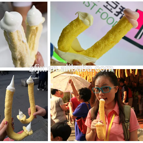 Пыхтя кукурузы пыхтел puff закуски машины для мороженого конуса | Бытовая техника