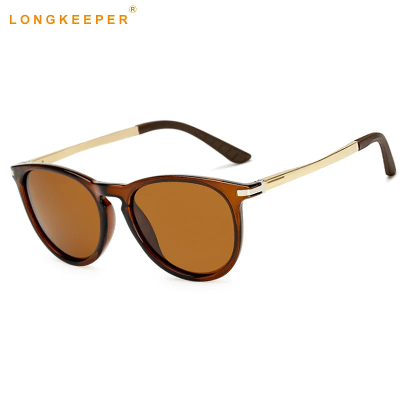 LongKeeper HD поляризованные Солнцезащитные очки для женщин для Для женщин мужские Винтаж бренд Дизайн Овальный Солнцезащитные очки для женщин Овальный женские Защита от солнца Очки eyewares