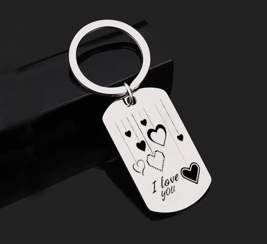 Креативный брелок Love I You для влюбленных из нержавеющей стали YLQ6547 | Украшения и