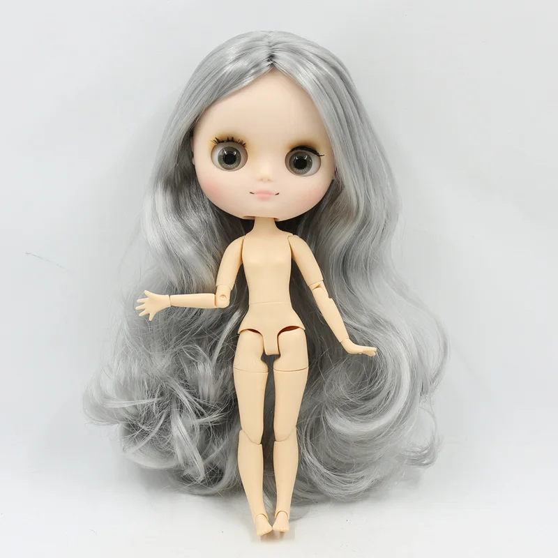 Кукла Middie blyth, Обнаженная, 20 см, шарнирное тело, матовое лицо с макияжем, серые глаза, мягкие волосы, сделай сам, игрушки, подарок с жестами