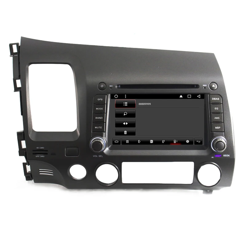 7 &quotAndroid 6 0 четырехъядерный автомобильный dvd плеер для Honda Civic 2006 2008 2009 2010 2011 GPS