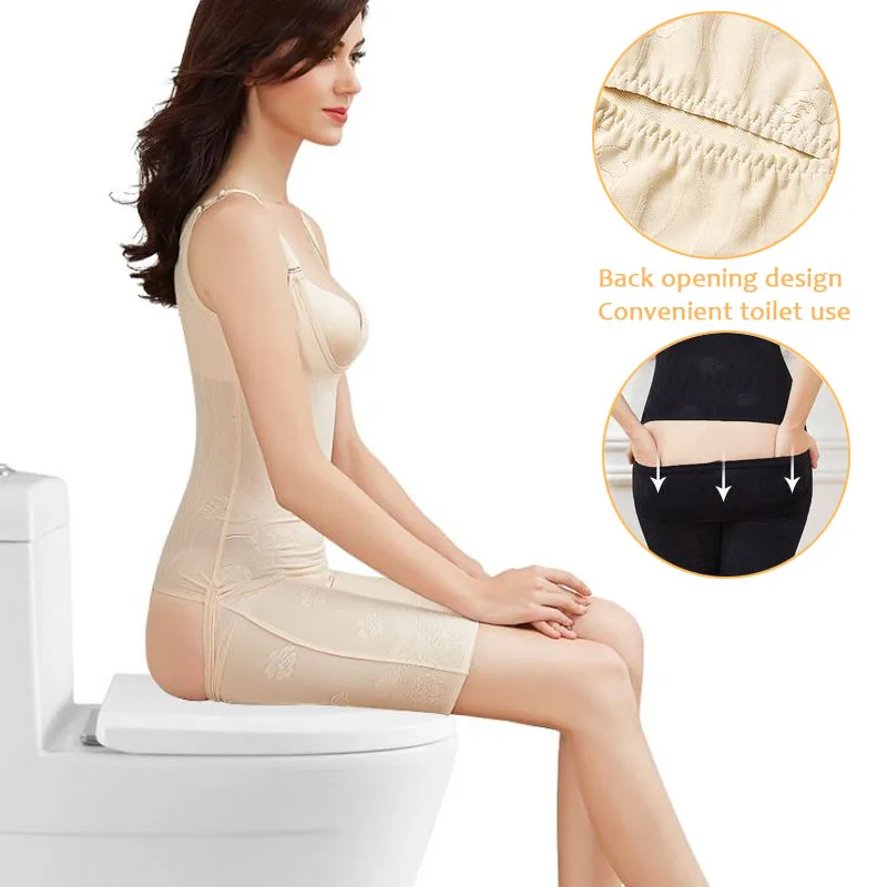 Women Waist Cincher Belt With Chest Hip Lift Leg Thigh Slimmer Hot Body Shaper High Waist Slimming Panties Stomach Girdle Corset