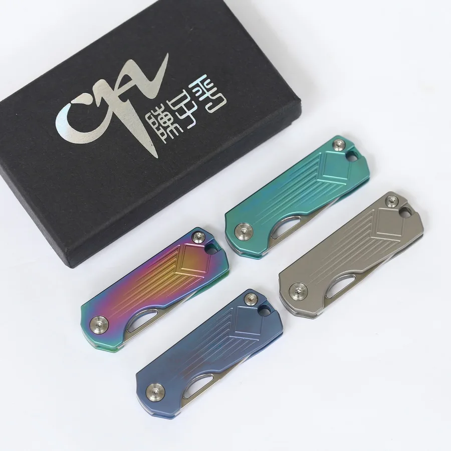 CH Mini оригинальный складной нож с подвесным ключом титановый подшипник шариком и
