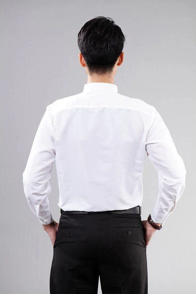 New Style Cotton White Men Wedding/Prom/Dinner Groom Shirts Wear Bridegroom Man Shirt ( 37--46 ) D52 | Мужская одежда