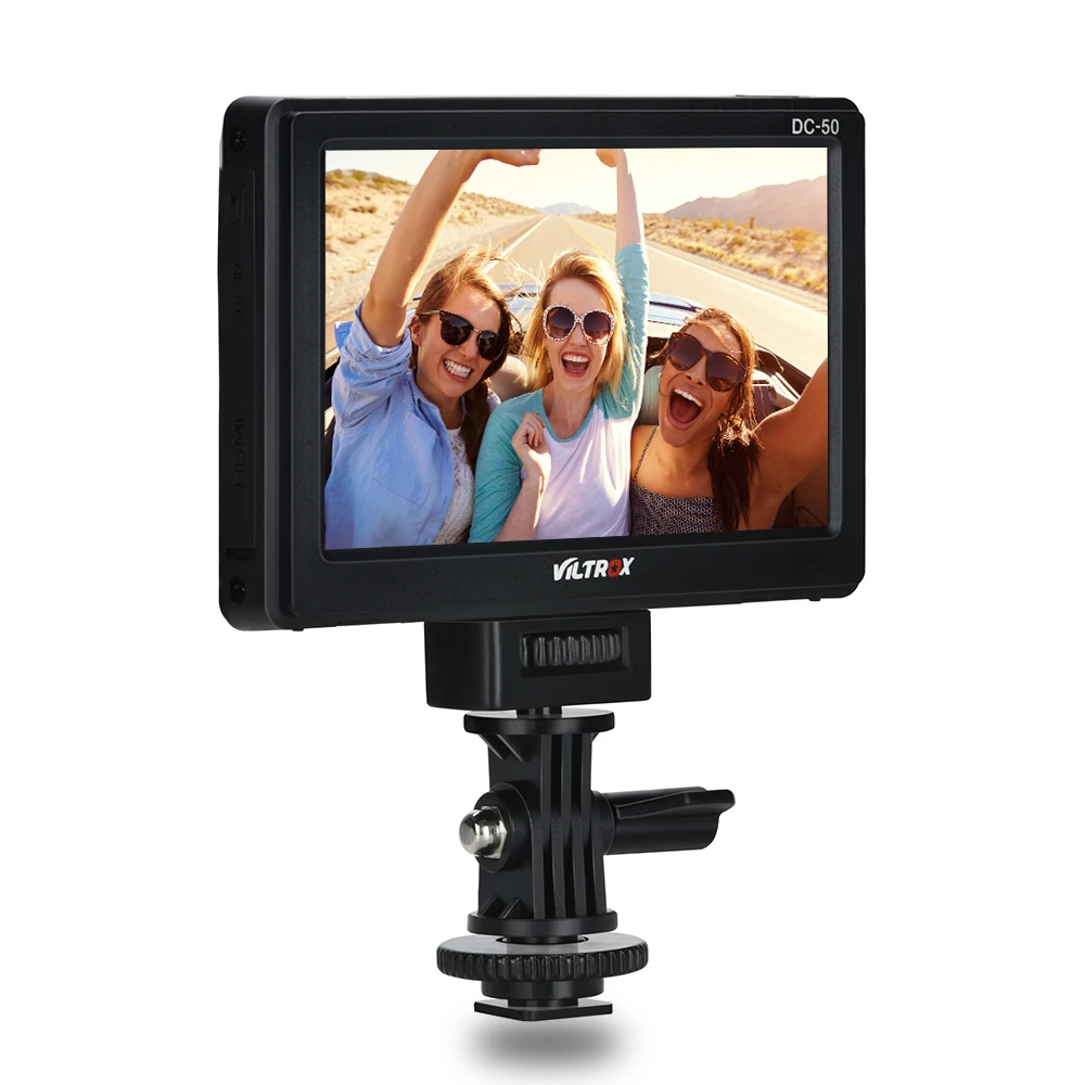 Viltrox DC-50 портативный 5 ''клип на ЖК HDMI камера видео монитор для Canon Nikon sony A7 A9 A7II A7SII A6500 A6300 DSLR BMPCC