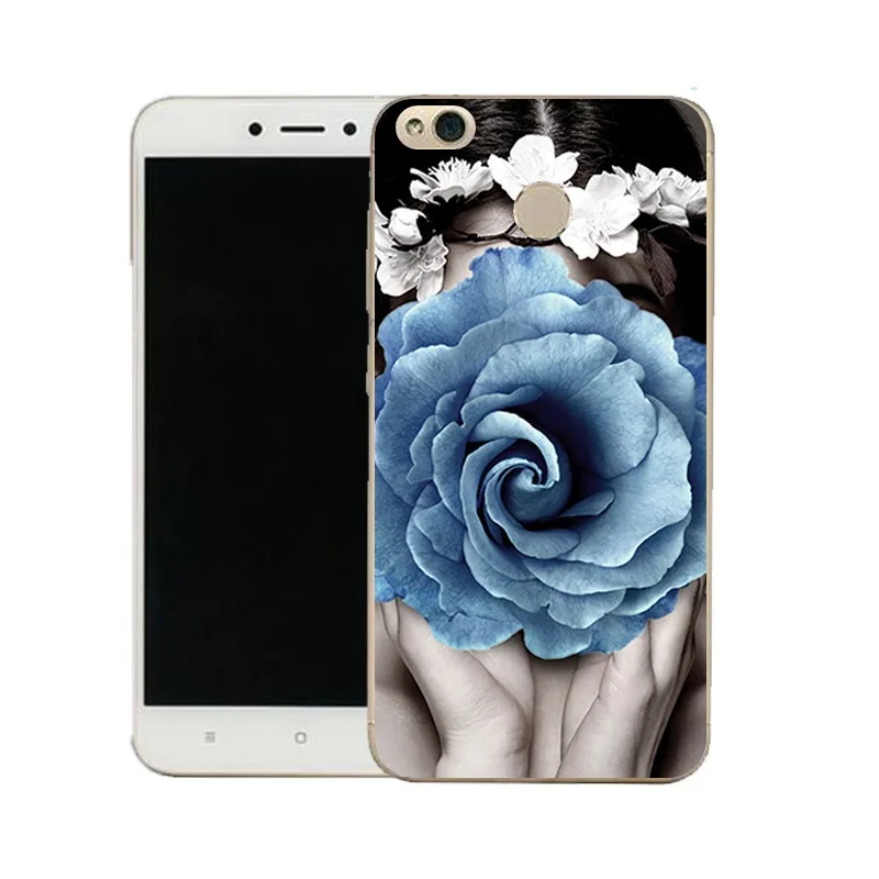 QMSWEI Clear Phone Case For Mi 6 5 5s note3 Redmi note4x 4x 3s 5a 4a note5a Painted TPU Soft Flora Leaf Wolf PaintingCover |
