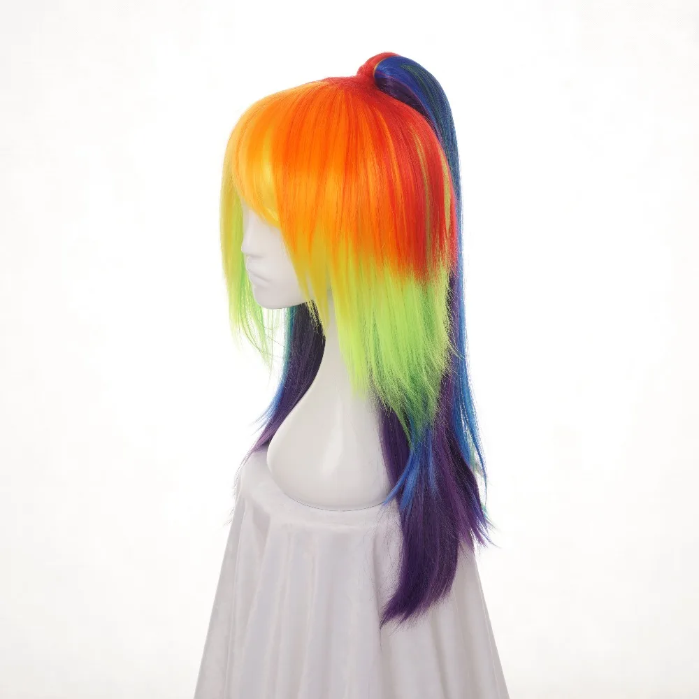 Ccutoo 65 см длинный прямой парик My Little Pony Mix с одним чипом синтетический для конского