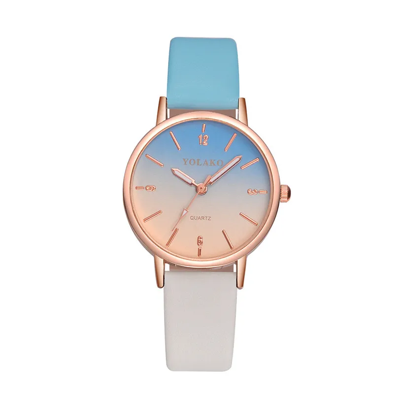 YOLAKO Брендовые женские часы модные кожаные Наручные Mujer Bayan Kol Saati Montre Feminino|Женские