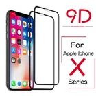 Закаленное стекло 9D для Apple iphone X, XS Max, XR, Защитная пленка для экрана ipfone iohone, ifone, xs, smax, x, r, 9H, полное покрытие