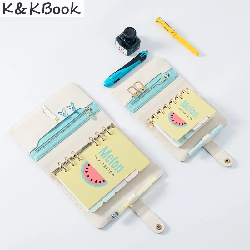 K & KBOOK A6 A7 PU кожа конфетный цвет Hello летний персональный дневник кавайный