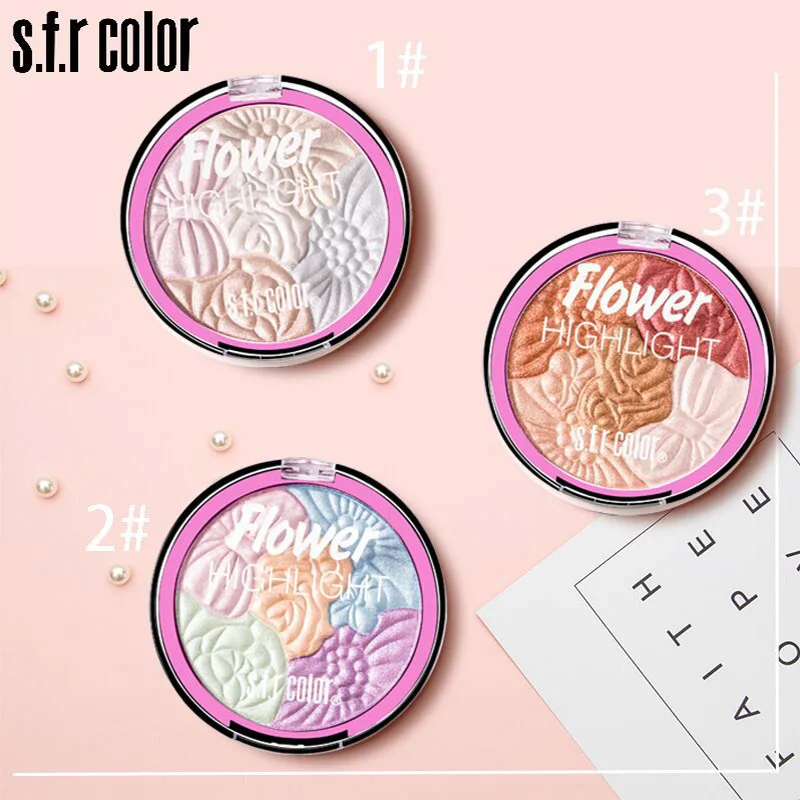 Rainbow 5 colors Brighten up Polarized light Shading powder Highlighting Flash stereo Eyeshadow | Красота и здоровье