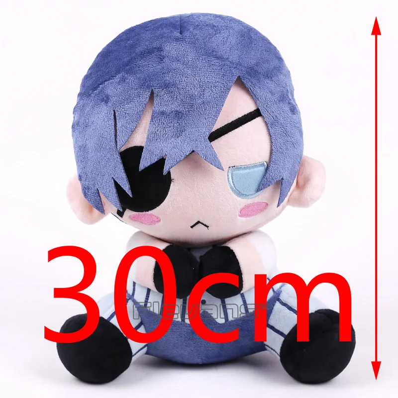 Ciel Черный Дворецкий Kuroshitsuji Ciel Себастиан микаелис плюшевая игрушка мягкая кукла животного 12 дюймов 30 см - Цвет: Ciel