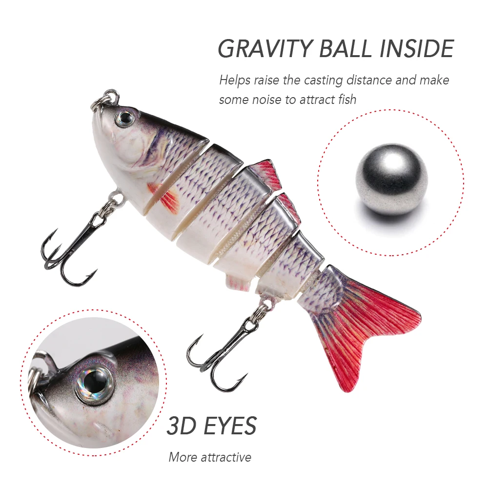 LIXADA 5 шт. рыболовные приманки снасти высотой 10 см в комплекте с набором 20 г Swimbait