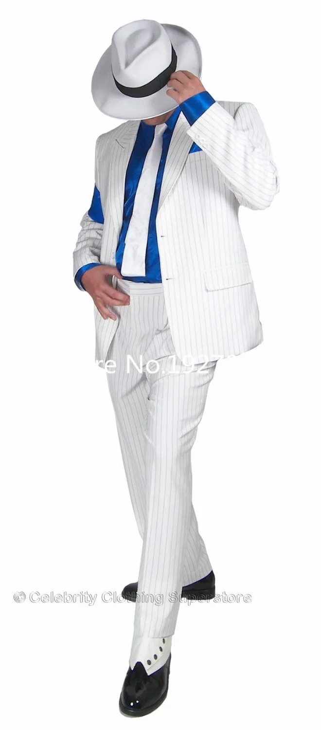 

Free Shipping 2015 Custom Made Michael Jackson Smooth Criminal Suit Michael Jackson Cosplay Costume