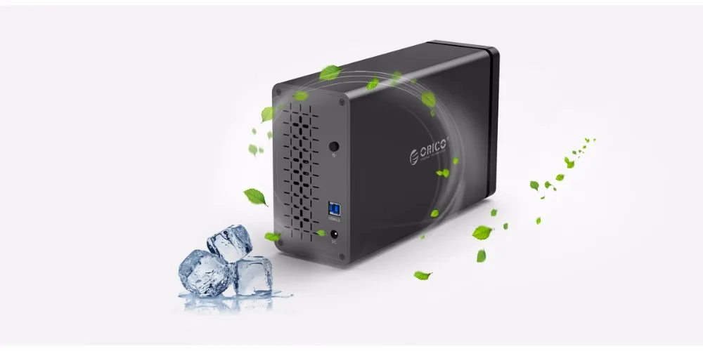 ORICO NS200RU3 2 Bay USB3.0 док-станцию жёсткого диска с Raid Поддержка 20 ТБ хранения USB3.0 5 Гбит/с UASP с 12V4A адаптер Корпус для жесткого диска