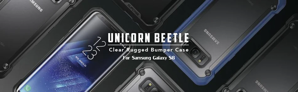 SUP чехол для samsung Galaxy S8, 5,8 дюймов, единорог, жук, серия UB, TPU+ PC, Премиум класс, гибридный защитный прозрачный чехол, задняя крышка