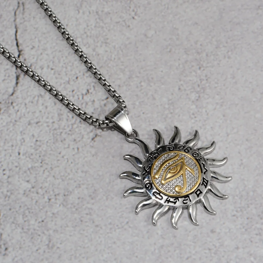 2019 новое ожерелье Goofan в стиле хип-хоп с подвеской виде солнца и горы высокое