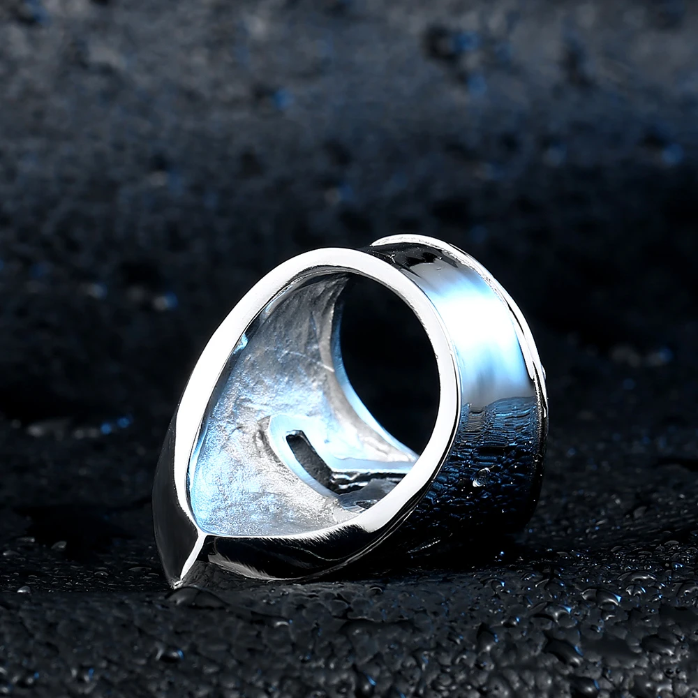 Кольцо СКА гладкое кольцо на палец для мужчин Anillo Hombre Прямая поставка титановая