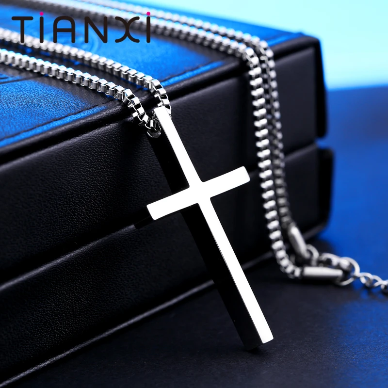 TIANXI New Fashion Gothic Style Cross Pendant For Man And Woman Stainless Steel Personality Charm Jewelry | Украшения и