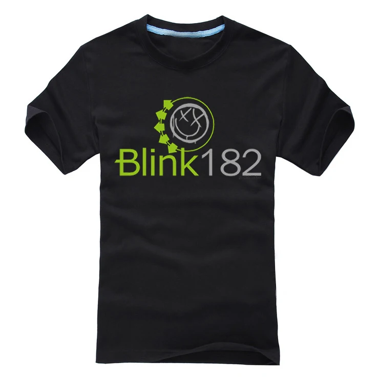 21 конструкции Летний стиль Blink 182 рок Бренд Мужчины Женщины рубашка Объёмный рисунок(3D-принт) ММА фитнес панк Хардрок металлический хлопок скейтборд