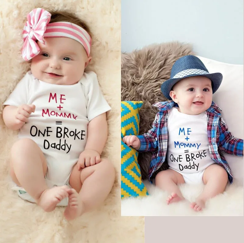 GSCH Детский комбинезон для младенцев мама плюс я одинаковый один сломан папа